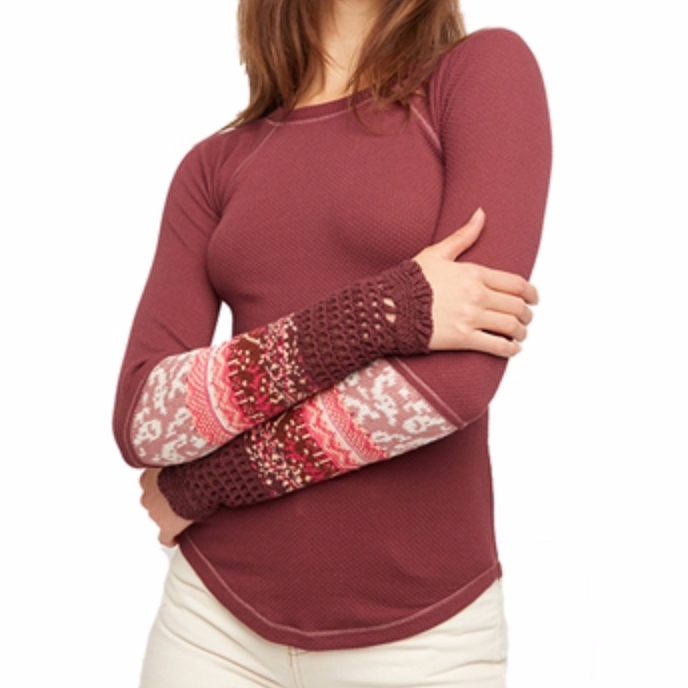 NWT Free People In The Mix Cuff Thermal XS